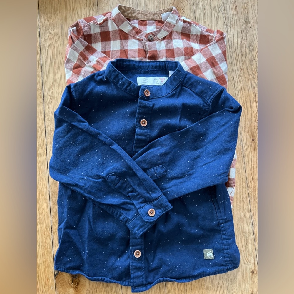 2) Zara Baby button down shirts